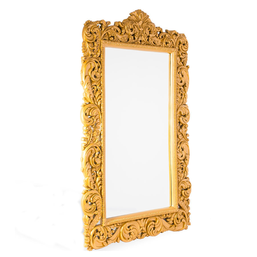 Espelho Maria Purpurina Dourado Grande