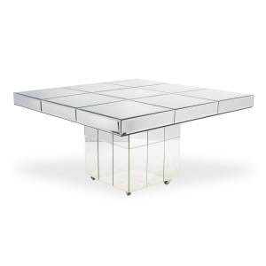 Mesa de Espelho Quadrada Bisotada