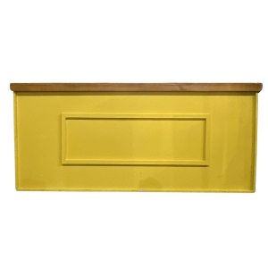 Bar FC Amarelo com Tampo Amadeirado