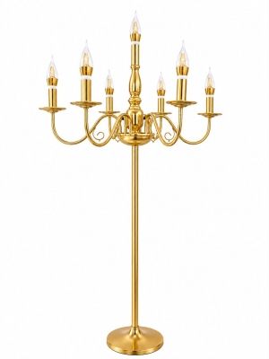 CANDELABRO DOURADA COM BATERIA 