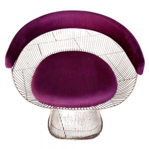 Poltrona Platner Roxa