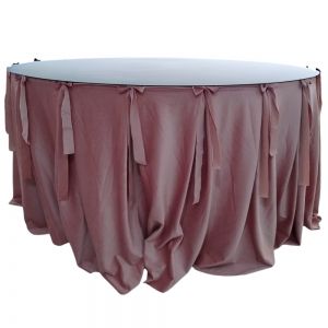 Mesa com toalha espelho