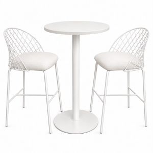 Conjunto Bistro Valentim  - BRANCO