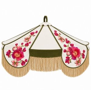 PENDENTE JARDIM IMPERIAL COM FRANJA 