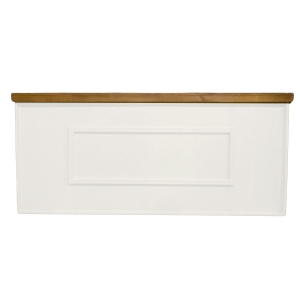 Bar FC Branco com Tampo Amadeirado 