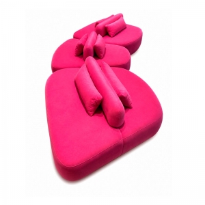 Sof� Luiza 3 M�dulos Pink
