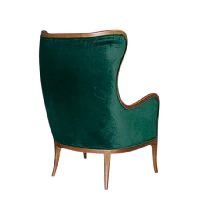 Poltrona Lille Tecido Verde