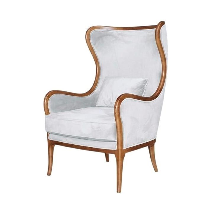 Poltrona Lille Tecido Cinza