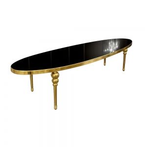 Mesa Infinity Dourada Oval