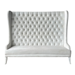 Sof Capiton Espaldar Alto Branco