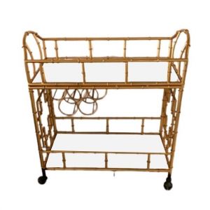 Carrinho de Bebidas Dourado