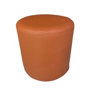Puff Basic Caramelo Couro
