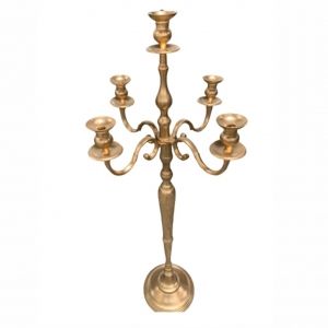 Candelabro Dourado Alto